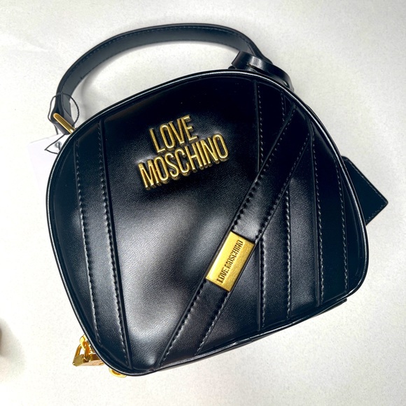 LOVE MOSCHINO BORSA NAPPA PU NERO CROSSBODY BAG